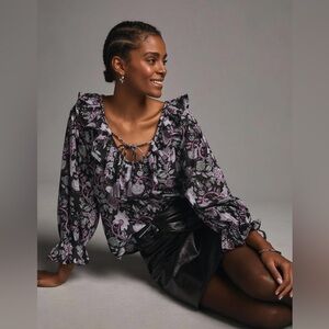 Mille Resort and Travel May top with Anthropologie Size Medium New